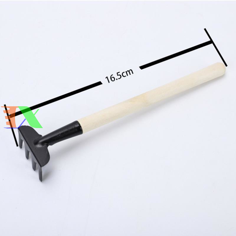 Bộ dụng cụ làm vườn 3 món (cán gỗ)