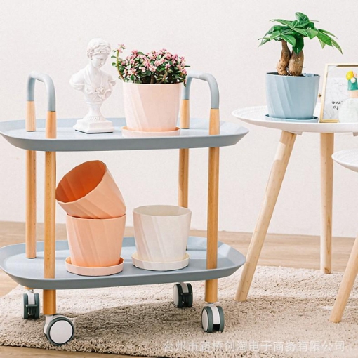 Picture of Chậu Nhựa Trồng Cây Kim Cương CK-168, Chậu Hoa Đa giác kèm đĩa lót chậu