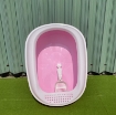 รูปภาพของ Khay vệ sinh Chó Mèo ECM-PET có ván giậm (Size M), Chậu cát vệ sinh Thú cưng Vật nuôi