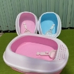 รูปภาพของ Khay vệ sinh Chó Mèo ECM-PET có ván giậm (Size M), Chậu cát vệ sinh Thú cưng Vật nuôi