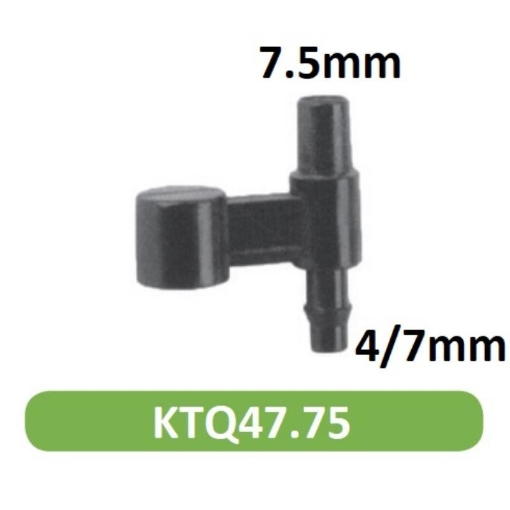 Ảnh của Khởi thủy có que cắm 1 đầu gân 4/7 1 đầu trơn 7.5 mm TKQ47.75 Φ4/7