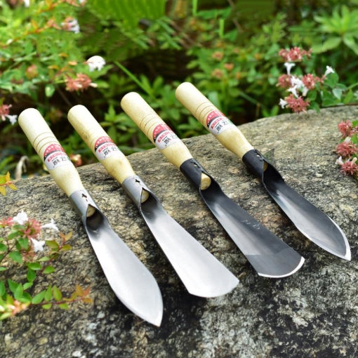 Gambar Xẻng làm vườn thép TXE-05, Xẻng cán gỗ cẩm tay, Mai đào đất