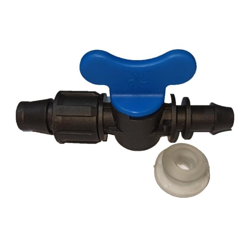 Gambar Khởi thủy van khóa dành cho băng nhỏ giọt Φ16 KT-BT162, Khởi thủy kèm đai cao su Φ16