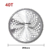 Ảnh của Lưỡi dao máy cắt cỏ tròn 255*25.4*40T, Lưỡi phát cỏ tròn cho máy cắt cỏ chạy xăng