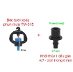 Gambar Béc tưới xoay phun mưa TM-315, Béc tưới xòe 360° kèm chân đế