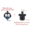 Gambar Béc tưới xoay phun mưa TM-315, Béc tưới xòe 360° kèm chân đế