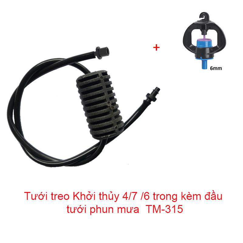 Béc tưới xòe 360° Kèm Tưới treo Khởi thủy 4/7 / 6 trong [+4,300đ ]
