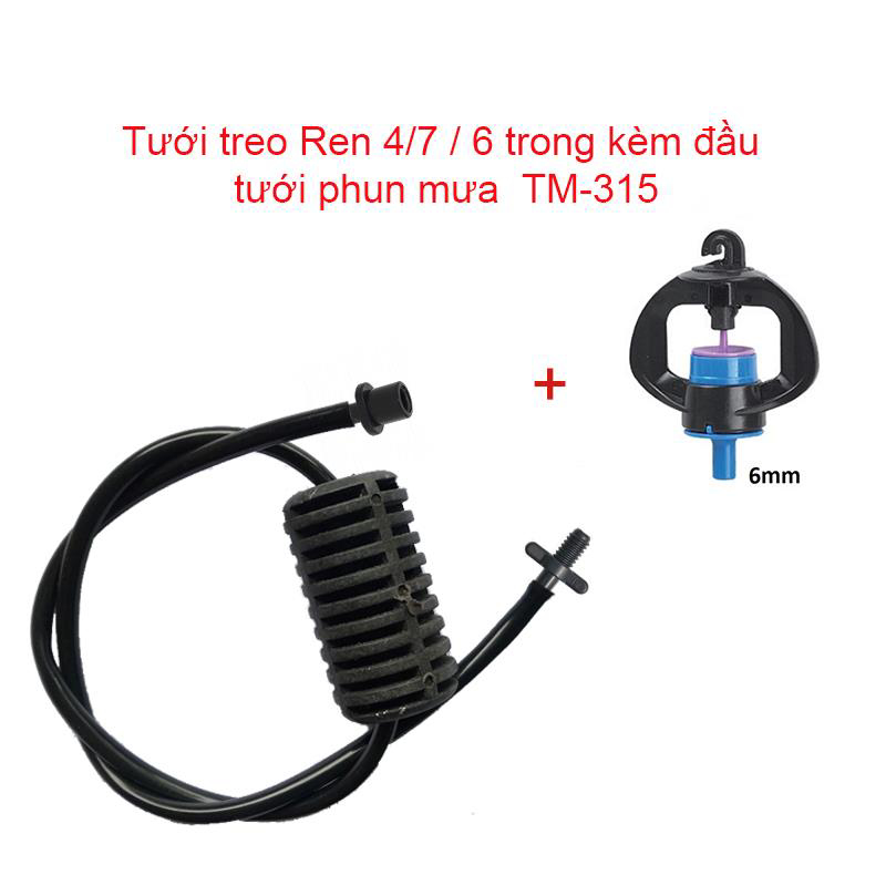 Béc tưới xòe 360° Kèm Tưới treo Ren 21  / 6 trong [+5,500đ ]