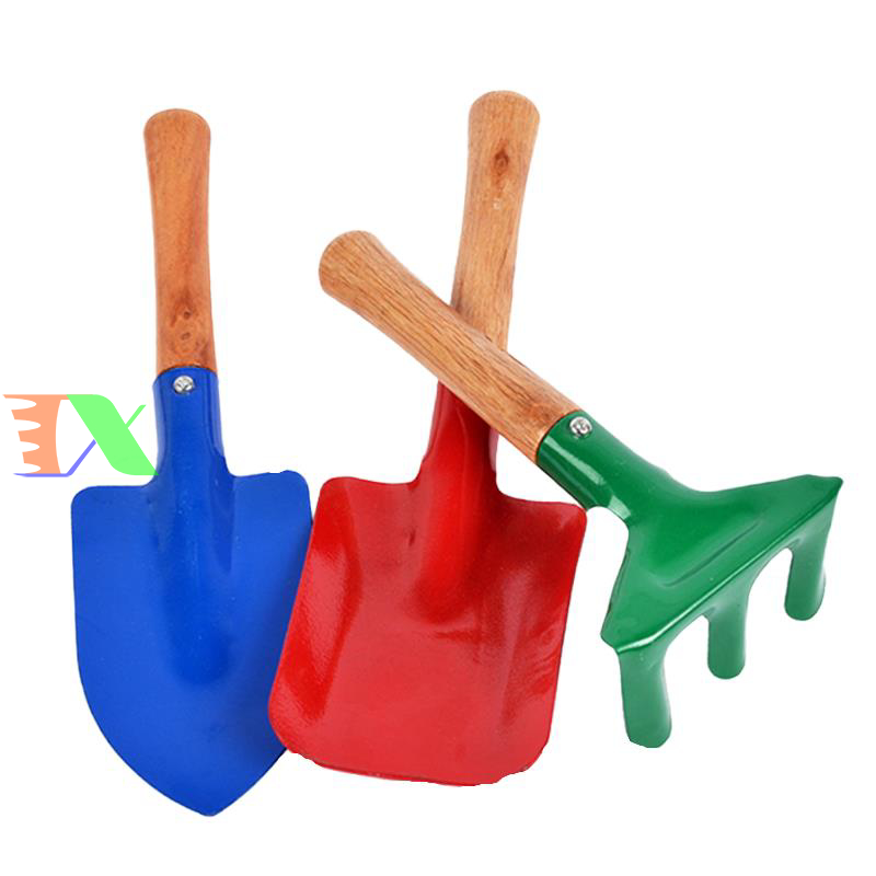Bộ dụng cụ làm vườn 3 món (cán gỗ)