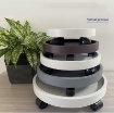 รูปภาพของ Giá để chậu hoa bằng nhựa DHB01, Kệ để chậu cây cảnh 4 bánh, Đế chậu cây có bánh xe lăn