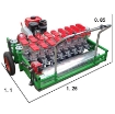 รูปภาพของ Máy gieo hạt ATX-10, Máy gieo hạt Cà chua, Rau cải, Cà rốt, Hạt hoa sử dụng động cơ xăng 170