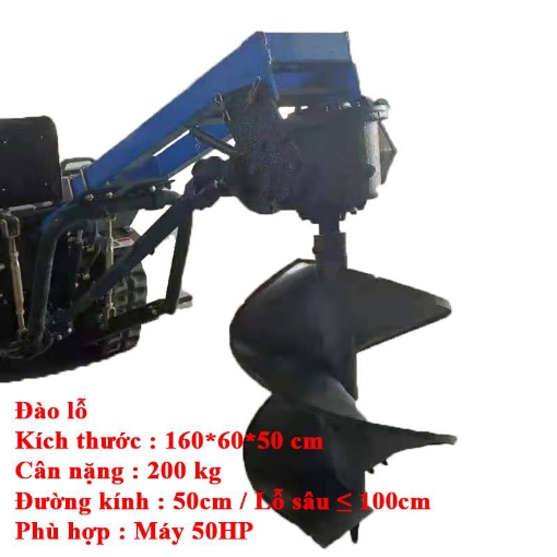 图片 Máy Đào Lỗ Trồng Cây PK3-DLT, Dàn Khoan Lỗ Treo 3 Điểm, Đào Hố Trồng Cây Đa Năng Cho Máy Cày