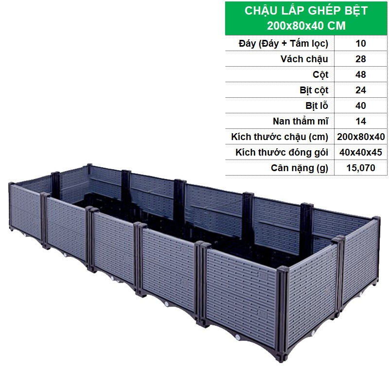 BỆT 200x80x40 CM [+1.282.000đ]