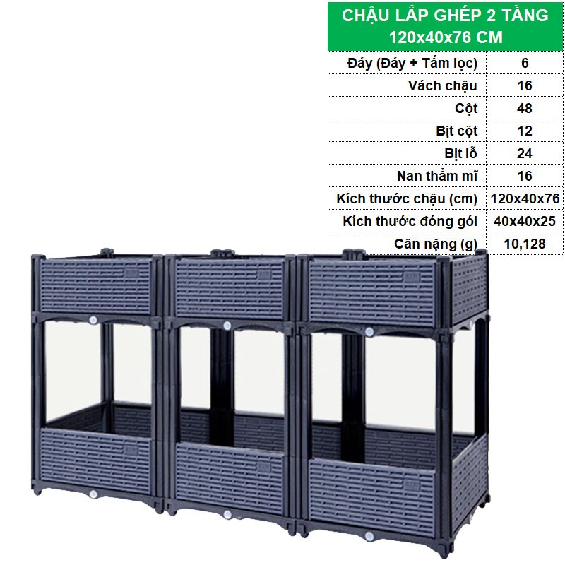 2 TẦNG 120x40x76 CM [+835.000đ]