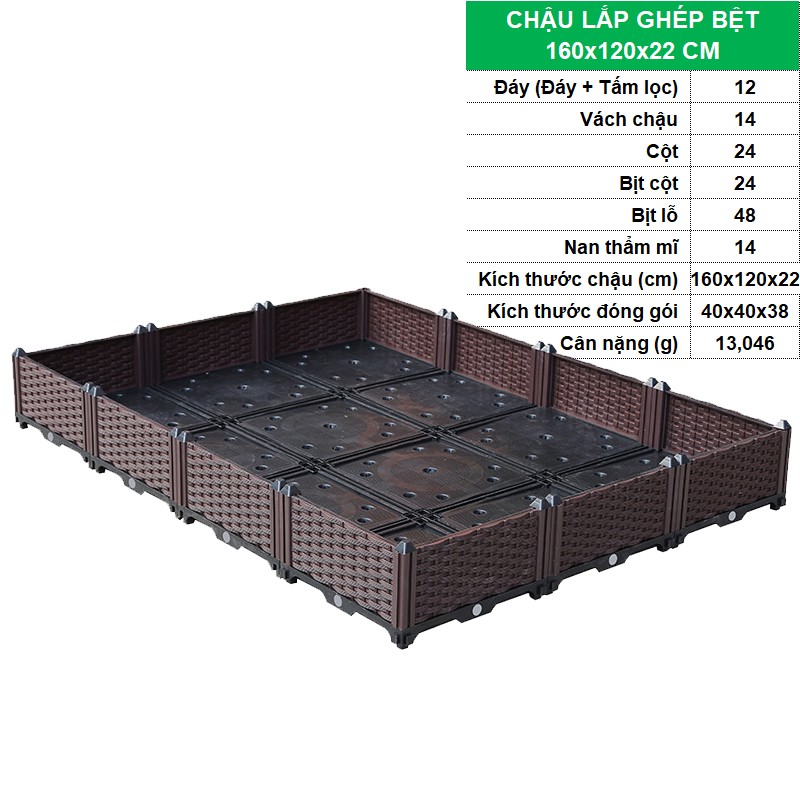 BỆT 160x120x22 CM [+1.161.000đ]