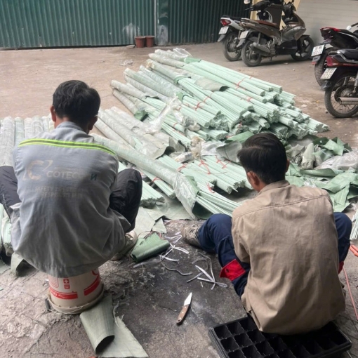 图片 Thanh sợi thủy tinh rỗng 8x4mm Dài 3m, Nan vòm sợi thủy tinh FRP-8X4