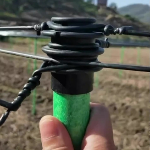 Ảnh của Mũ cột sợi thủy tinh MBO-48, Nút nhựa bịt đầu ống D48mm, Đầu bịt ống căng dây