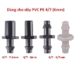 Ảnh của Phụ kiện cho ống 4/7 (6mm) Fitting 4/7 tổng hợp