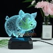 Ảnh của [ Ngẫu Nhiên ] Đèn ngủ, đèn trang trí Led 3D GO-005, Đèn ngủ 7 màu mini