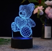Ảnh của [ Ngẫu Nhiên ] Đèn ngủ, đèn trang trí Led 3D GO-005, Đèn ngủ 7 màu mini
