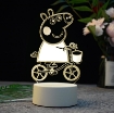 Ảnh của [ Ngẫu Nhiên ] Đèn ngủ, đèn trang trí Led 3D GO-005, Đèn ngủ 7 màu mini
