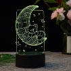 Ảnh của [ Ngẫu Nhiên ] Đèn ngủ, đèn trang trí Led 3D GO-005, Đèn ngủ 7 màu mini