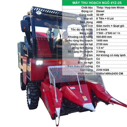 Ảnh của Máy thu hoạch Ngô 4YZ-2S, Máy thu hoạch 2 hàng phiên bản thu gọn