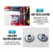 Ảnh của Máy trồng tỏi 6 hàng MTT167-6H chạy xăng, tự hành, máy trồng hành củ, máy gieo trồng tỏi.