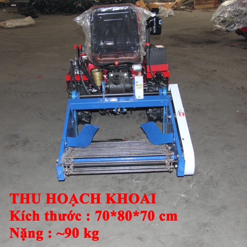 dàn thu hoạch khoai máy cày 25hp 