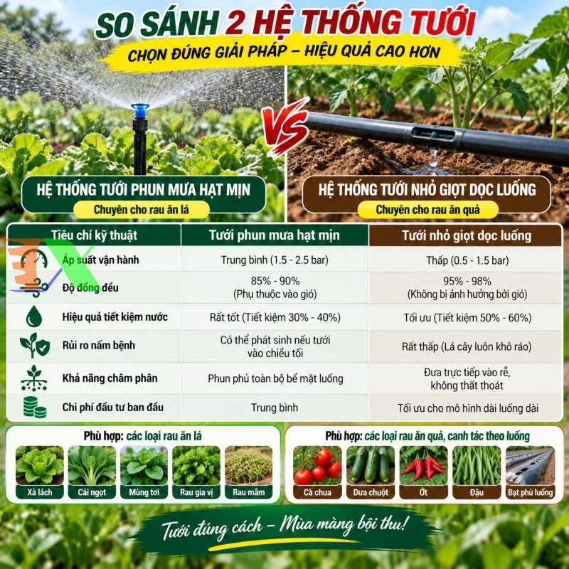Dây Dẫn Tưới Tháp Xanh