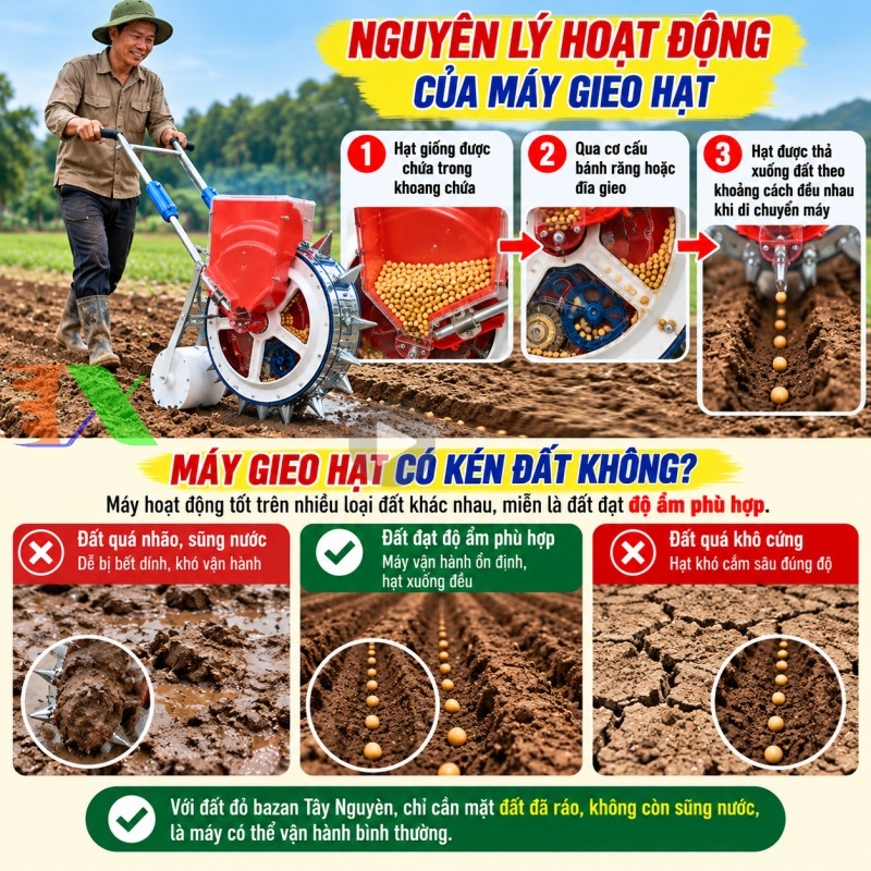 nguyên lý hoạt động máy gieo hạt