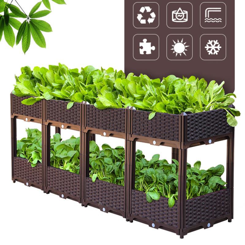 Chậu lắp ghép CLG-40 trong ảnh sản phẩm Tháp Xanh