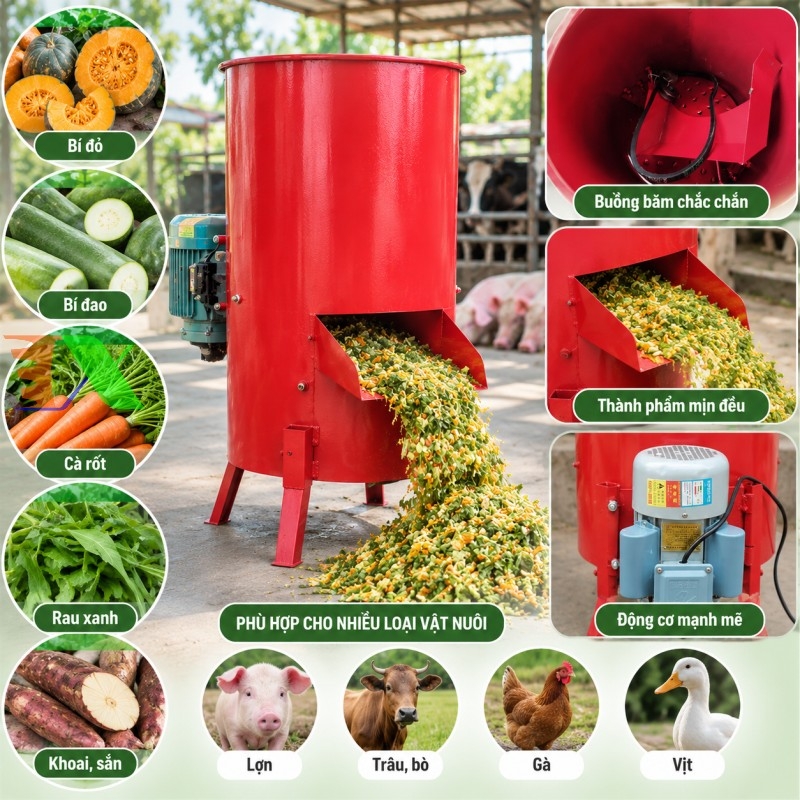 Máy Băm Rau Củ Quả Tháp Xanh