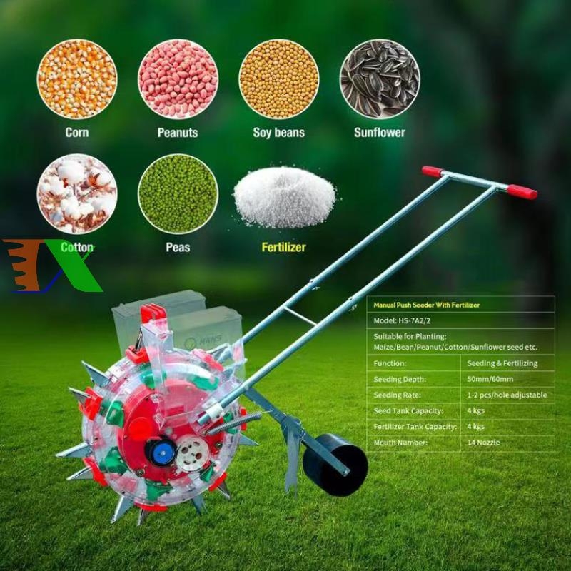 Máy gieo hạt ngô, lạc, đậu đẩy tay