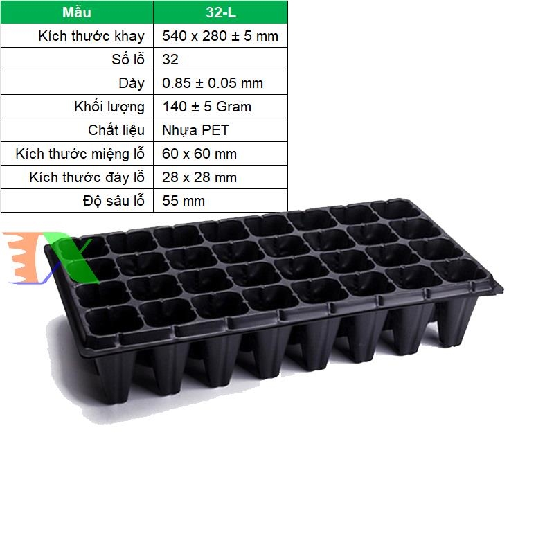 Khay nhựa ươm cây 32 lỗ trên website Tháp Xanh